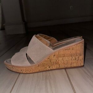 Bernardo Tan Wedge Sandals